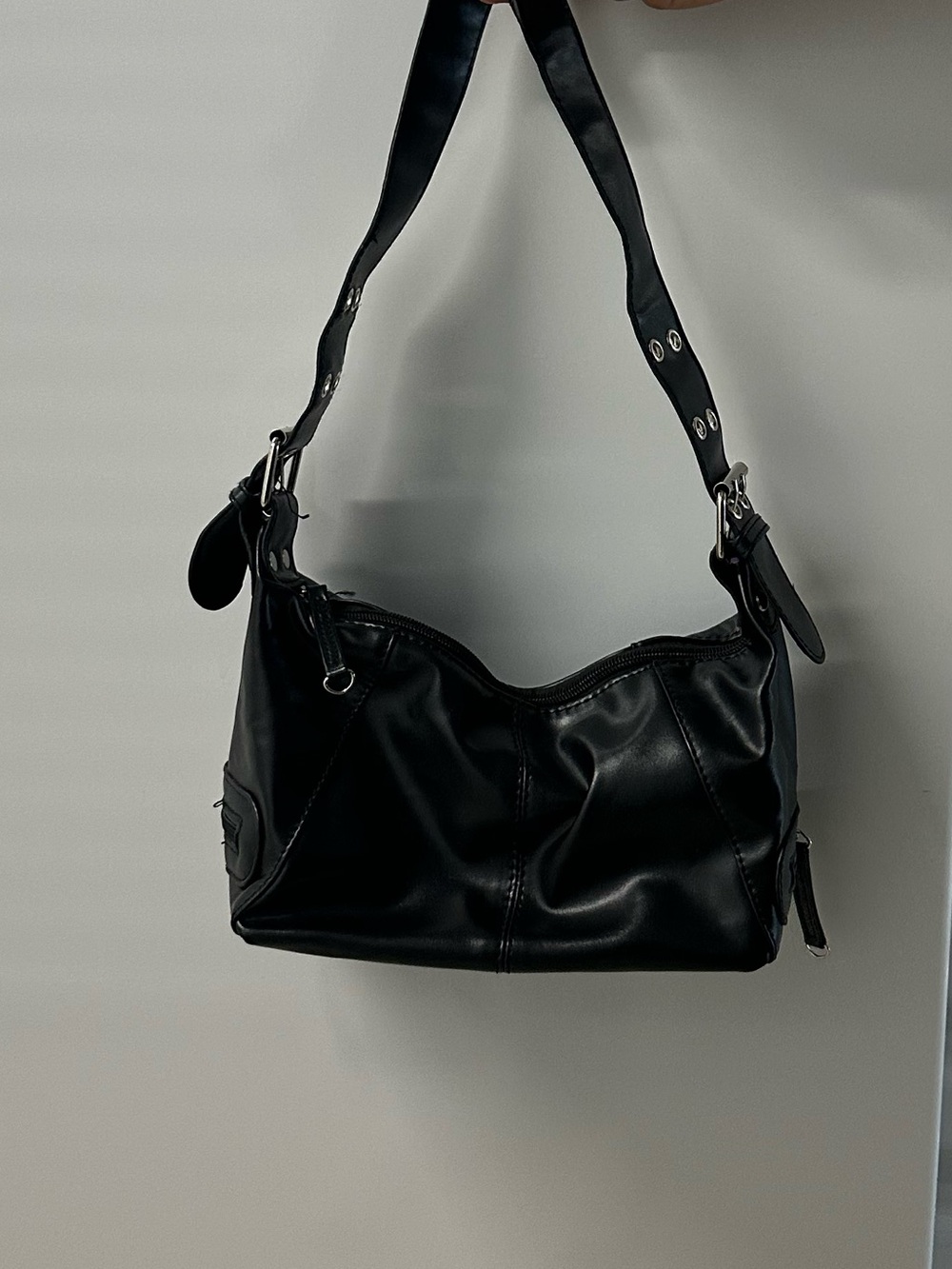 Classic Black Shoulder Bag